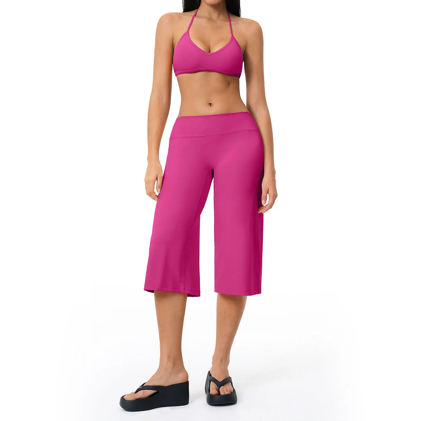 Tenwolf Women’S Summer Yoga Set – Premium Feel Sports Bra with Shock Absorption, Tight Fit, Quick Dry, High-Waisted Mid-Length Shorts