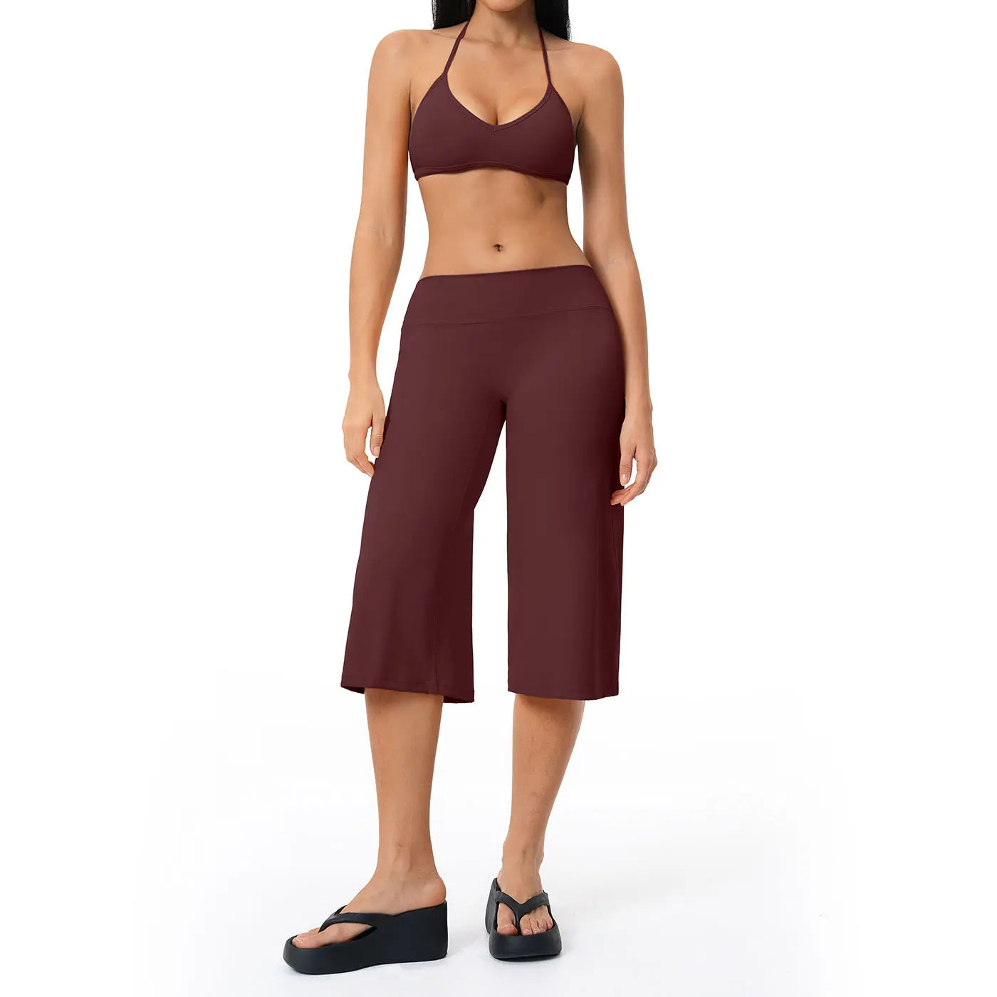 Tenwolf Women’S Summer Yoga Set – Premium Feel Sports Bra with Shock Absorption, Tight Fit, Quick Dry, High-Waisted Mid-Length Shorts